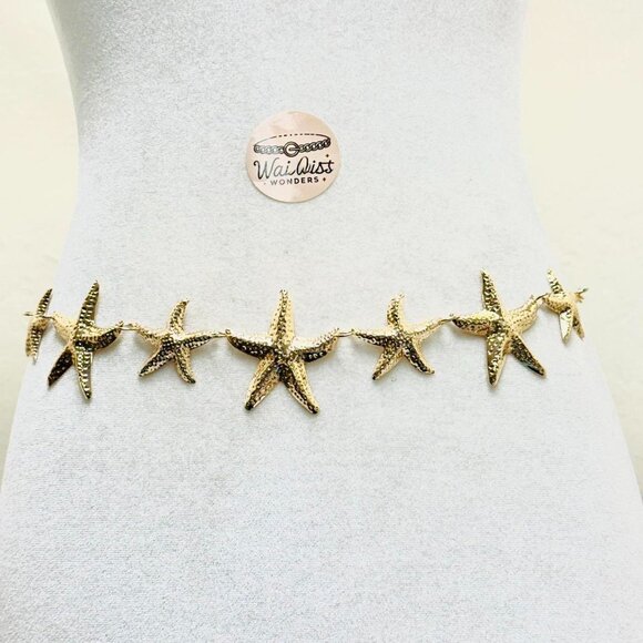 Gold starfish waist chain belt - Picture 1 of 3
